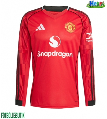 Manchester United Hemmatröja 2025-26 Långärmad